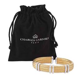 Golden Glamour Bangle by Charles Garnier 6369 001 0 2