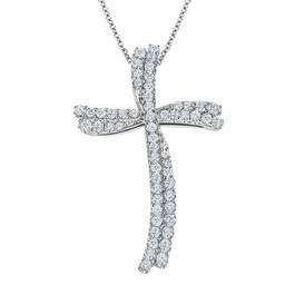 Diamond Divinity 14kt Gold Cross Pendant 6146 001 0 1
