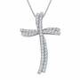 Diamond Divinity 14kt Gold Cross Pendant 6146 001 0 1