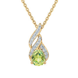 Genuine Birthstone & Diamond Pendant 12324 0012 h august