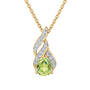 Genuine Birthstone & Diamond Pendant, Genuine Birthstone & Diamond Pendant 12324 0012 h august