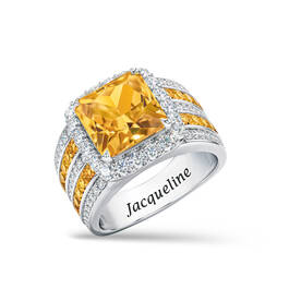 Personalized Twelve Carat Birthstone Ring 11389 0016 k november