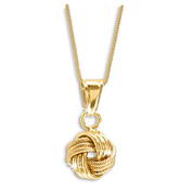 9kt Gold Love Knot Pendant 10817 0010 a main