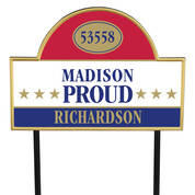 The Personalized Theres No Place Like Home Address Plaque 12135 0011 a main