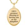 Daughter Greatest Blessing Pendant, Daughter Greatest Blessing Pendant 1570 001 6 2