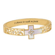 Walk in Faith Diamond Cross Bangle 11722 0012 b bangle