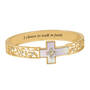 Walk in Faith Diamond Cross Bangle 11722 0012 b bangle