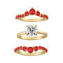 Birthstone Ring Set, Birthstone Ring Set 6214 0017 m seperate