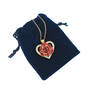 True Love Genuine Rose Heart Pendant with FREE Poem Card 2249 0064 g gift pouch