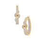 Birthstone Beauty Initial Swirl Hoops 10722 0014 c april