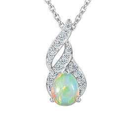 Genuine Birthstone Diamond Pendant 11573 0012 j october