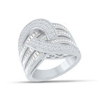 The Silver Swirl Diamond Ring by Robert Tonner 10541 0013 a main