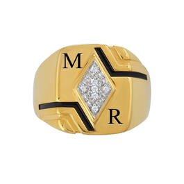 Personalized Diamond Triumph Ring 12109 0013 b front