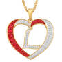 Personalized Diamond Heart Pendant 2300 0011 l initial L