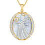 Guardian Angel Personalized Diamond Pendant 10114 0028 b front