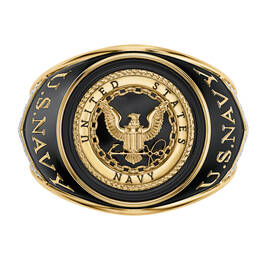 Military Onyx Diamond Ring 6282 0022 b topview