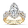Personalized Marquise Bridal Set 10474 0014 a main