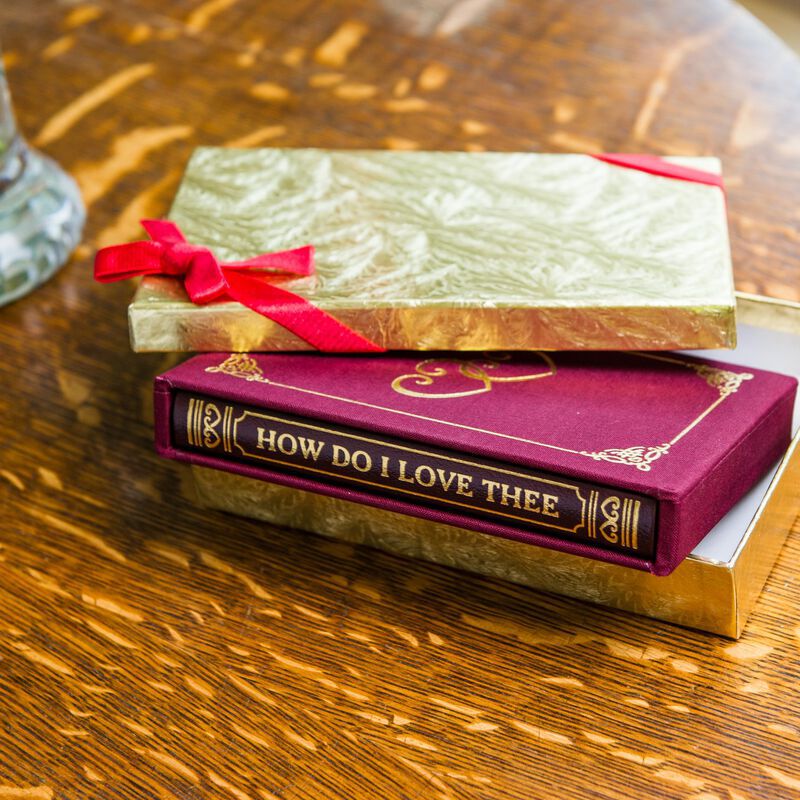 How Do I Love Thee Customized Leather Book 3235 1090 c open box