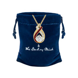 Birthstone Swirl Pendant with Free Matching Earrings 12210 0027 m giftpouch