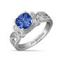 Personalized Vintage Elegance Birthstone Ring 12122 0016 i september