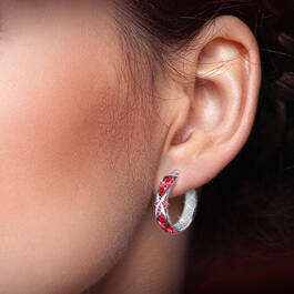 Birthstone Cluster Hoops 11647 0501 b alt