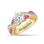 Birthstone Swirl Deluxe Comfort Ring 12031 0016 k october