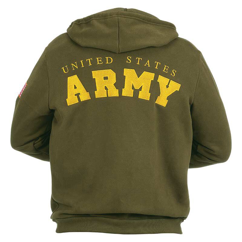 Army Zipper Hoodie - Army Military