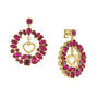 A Year of Cheer Statement Earrings Collection, Monthly Crystal Earrings 6881 0019 b february