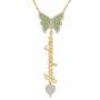 Personalized Birthstone Butterfly Necklace 6727 001 7 8