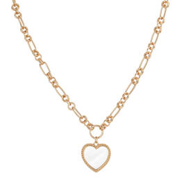 Golden Beauty Heart Necklace&Earrings 11973 0026 b Necklace