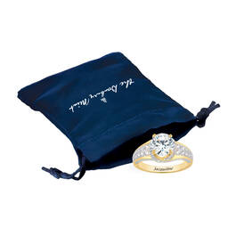 The Loves Embrace Five Carat Kiss Ring 11292 0012 g gift pouch