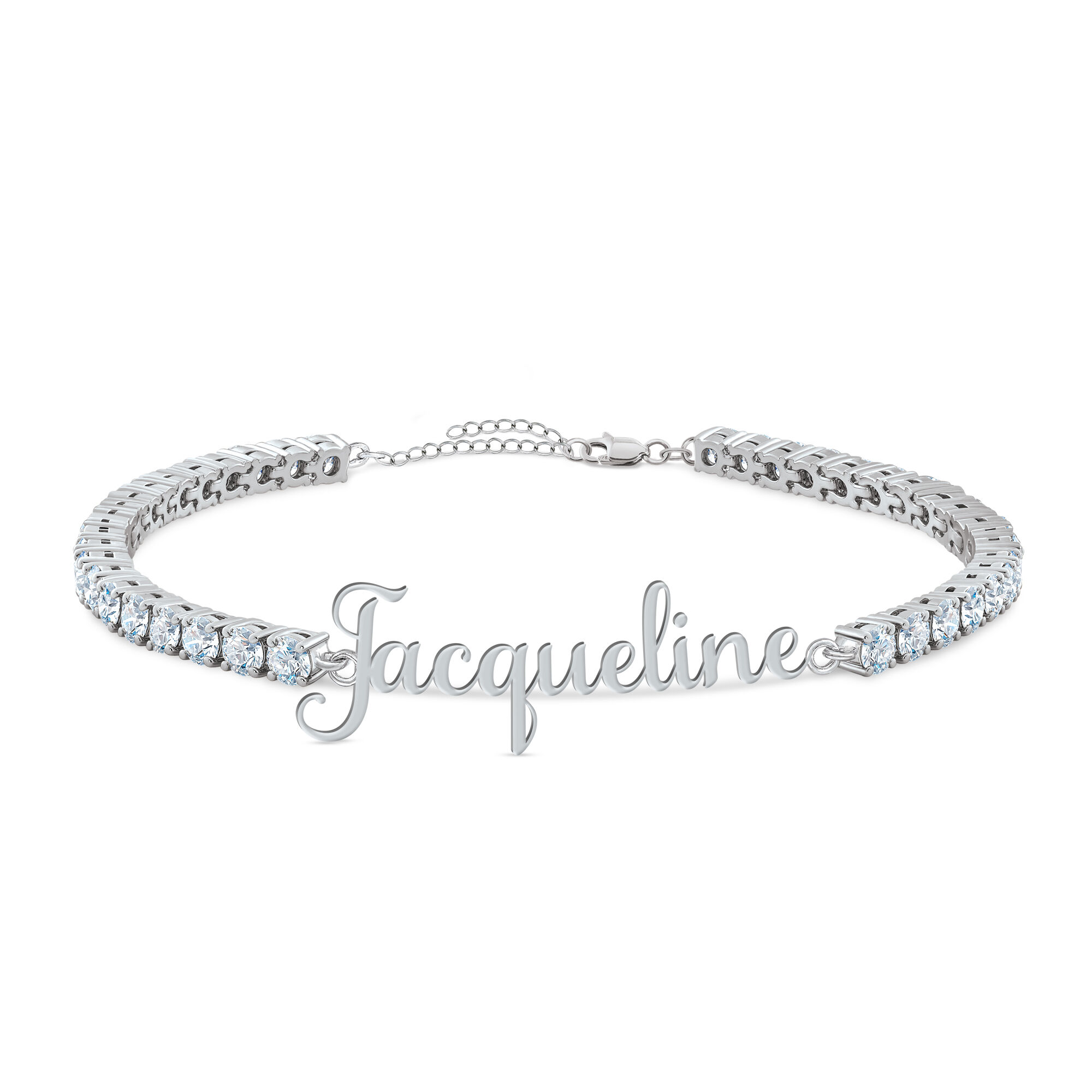Personalized Shimmering Tennis Bracelet 6571 0014 a main
