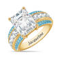 Personalized Birthstone Stunner Ring, Personalized Birthstone Stunner Ring 11313 0017 c march