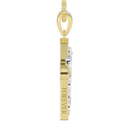 The Lord is My Shepherd Diamond Cross Pendant 10505 0017 c sentiment