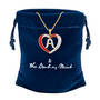 Personalized Diamond Heart Pendant 2300 0011 zz gift pouch