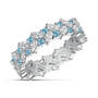 Birthstone Fire Eternity Ring, Dozen Hearts Diamond Earrings 12303 0017 c march