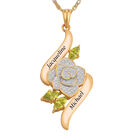 Personalized Diamond Rose Pendant 11219 0019 a main
