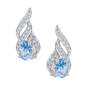 Genuine Birthstone & Diamond Earrings, Genuine Birthstone and Diamond Earrings 11573 0020 f june