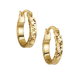 9kt Gold Diamond Cut Luxe Hoops 11208 0015 a main