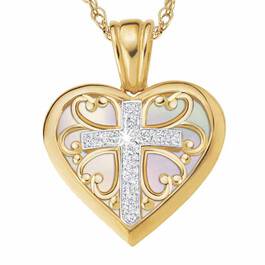 Blessed to be a Mom Diamond Pendant 1678 001 7 2