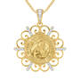 Our Lady of Lourdes Filigree Pendant 10176 0015 a main