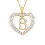 Dazzling Diamond Heart Children's Pendant, Dazzling Diamond Heart Pendant 11622 0138 a b