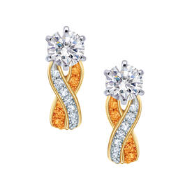 Birthstone Swirl Earrings 6243 0038 k november