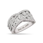 Platinum Promise Four Carat Kiss Ring 11325 0013 a main