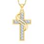 Personalized Birthstone Cross Pendant 5657 001 3 4