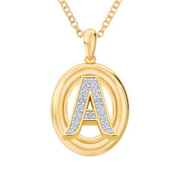 Diamond Initial Pendant 1250 0054 a main