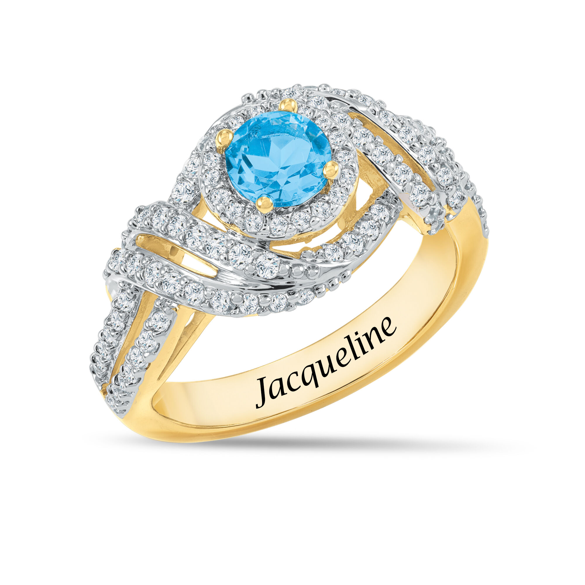 Danbury mint birthstone swirl ring cheap