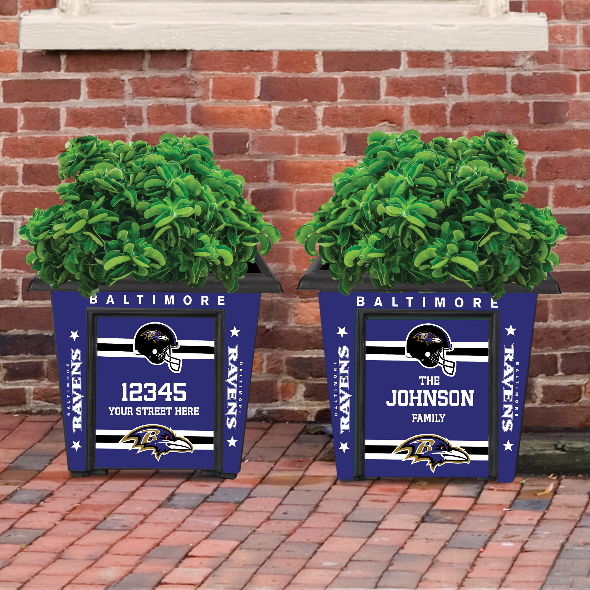 The NFL Personalized Planters 1929 0048 b ravens