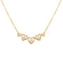 Triple Solitaire Heart Necklace 12392 0019 a main