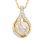 Loves Embrace Pearl Diamond Necklace 10126 0016 b front